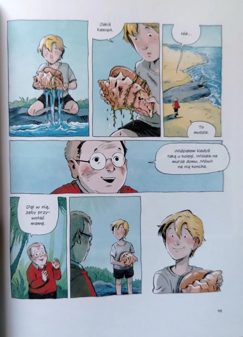 strona komiksu "Władca much"