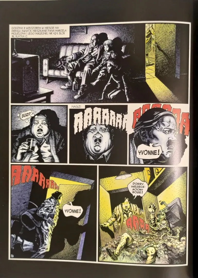 strona komiksu "Scenki z życia osiedla"