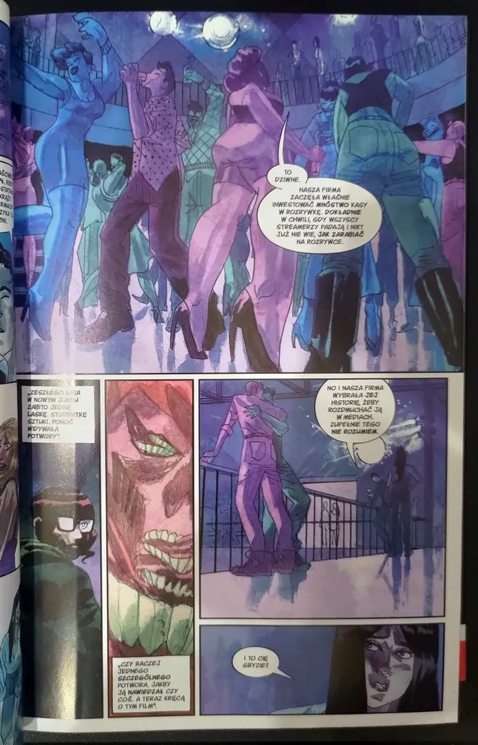 strona komiksu "Kraina koszmarów. 2. Szklany Dom."
