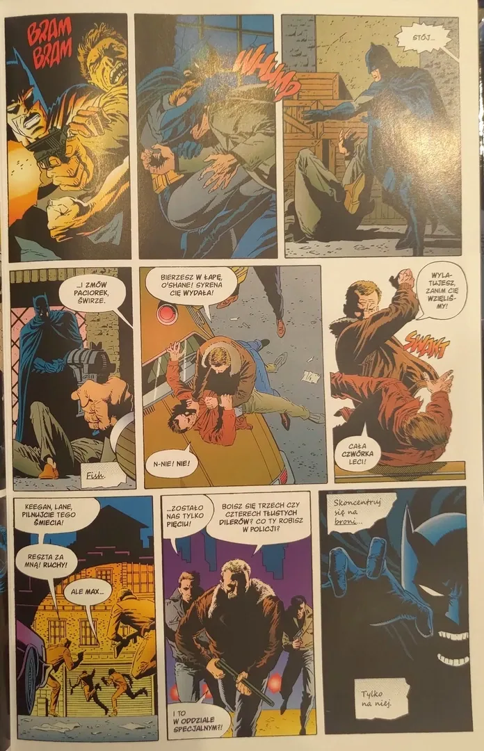 strona komiksu "Batman. Łowy"