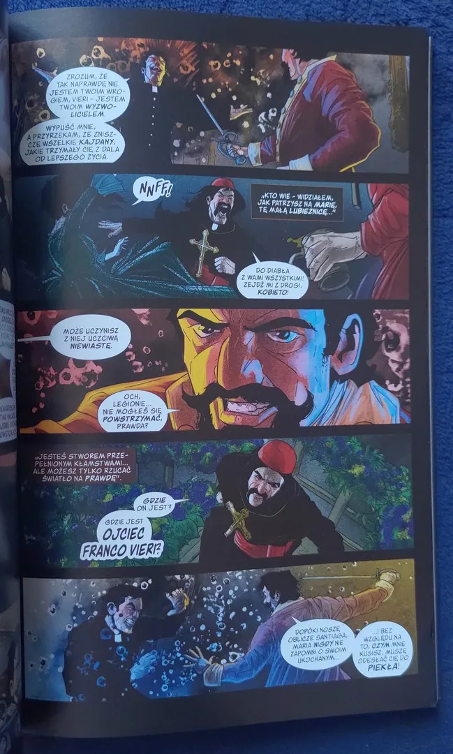 strona komiksu "Diabeł o mojej twarzy"