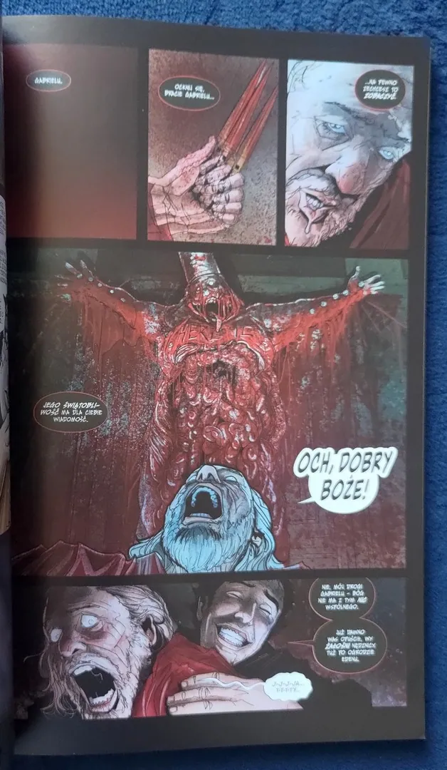 strona komiksu "Diabeł o mojej twarzy"