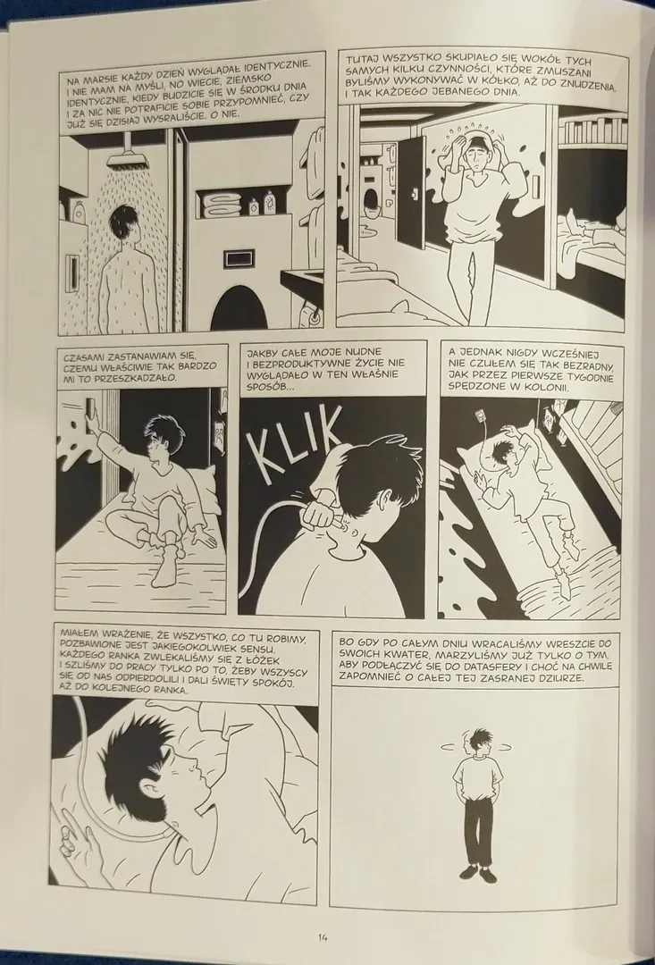 strona komiksu „Nawet nas tu nie ma”