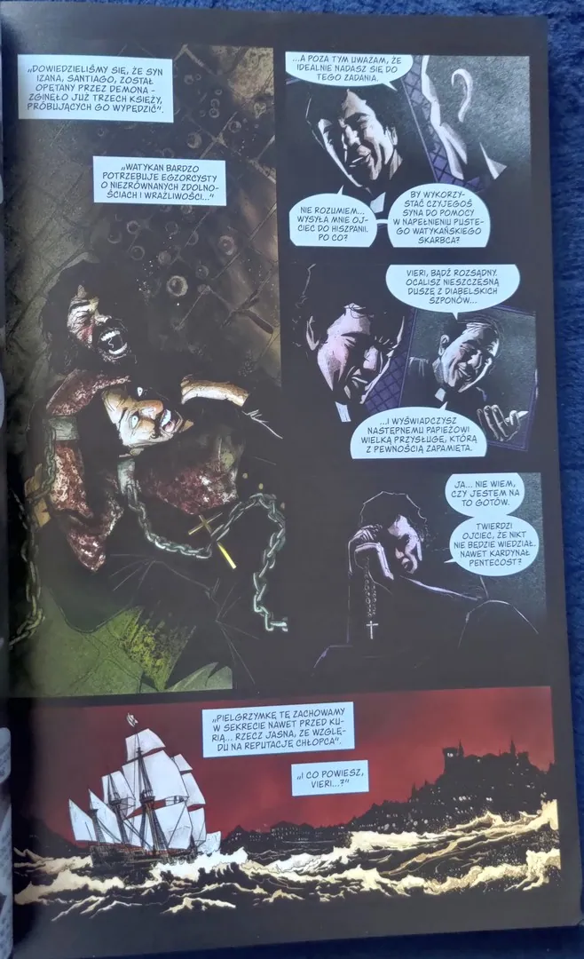 strona komiksu "Diabeł o mojej twarzy"