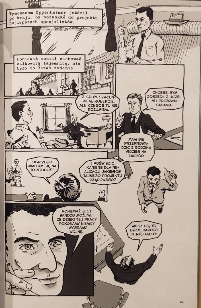 komiksu "Trinity. Historia bomby, która zmieniła losy świat"