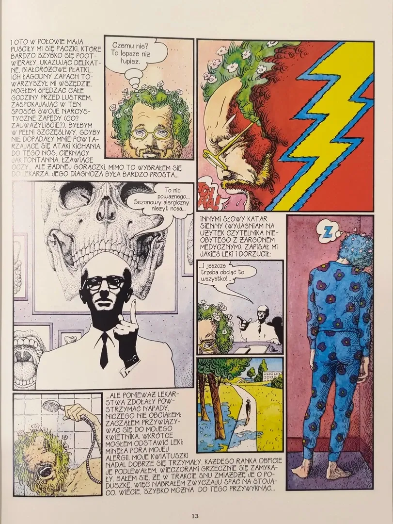 strona komiksu "Scenki z życia osiedla"