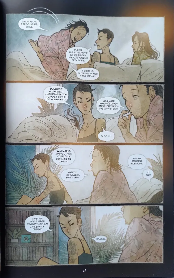 strona komiksu „Pożeracze Nocy. Tom 2. Jej mali żniwiarze”