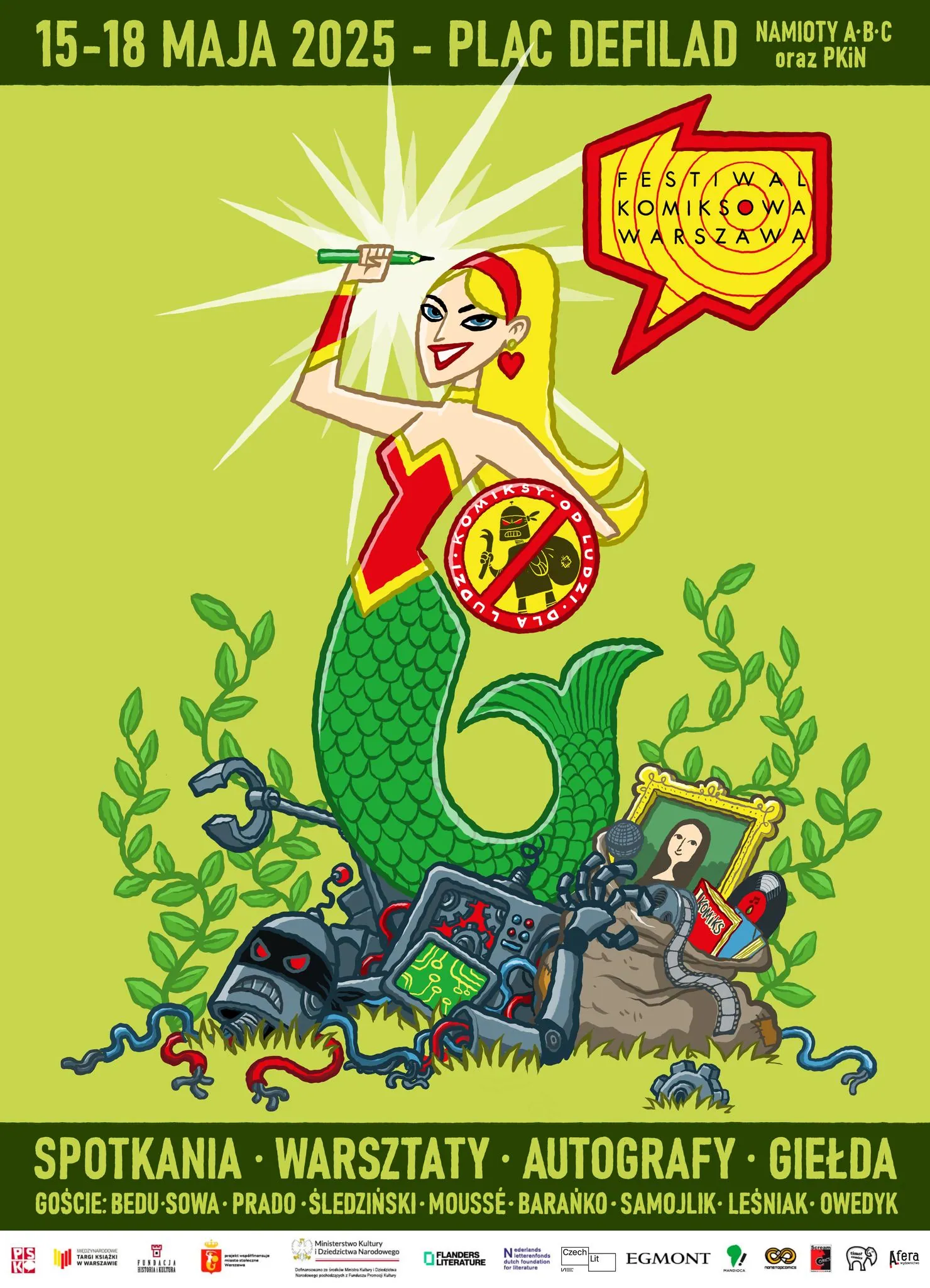oficjalny plakat Festiwalu Komiksowa Warszawa