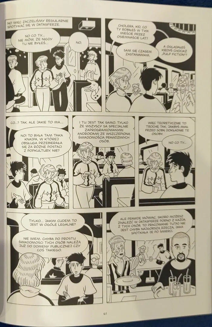 strona komiksu „Nawet nas tu nie ma”