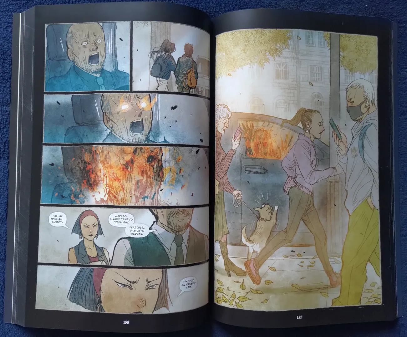 strona komiksu „Pożeracze Nocy. Tom 2. Jej mali żniwiarze”
