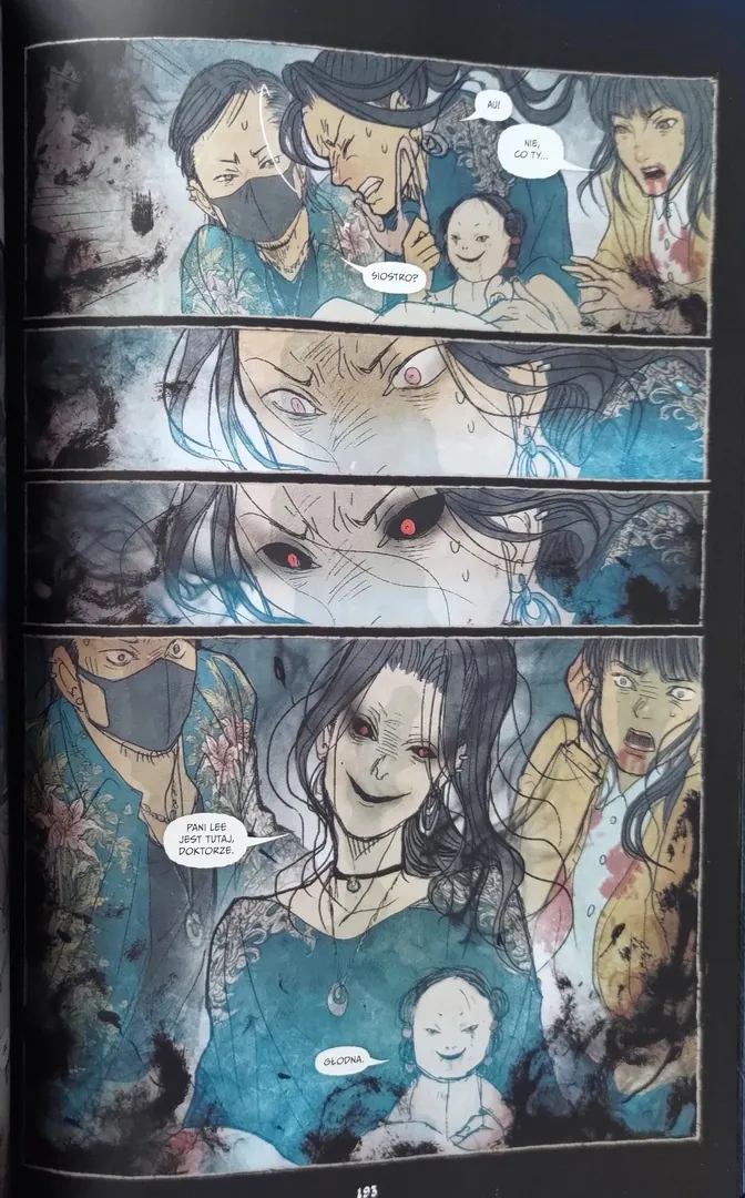 strona komiksu „Pożeracze Nocy. Tom 2. Jej mali żniwiarze”