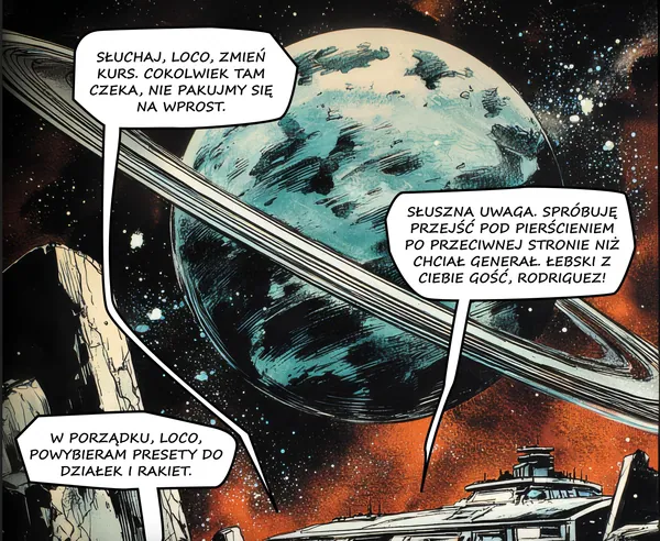 Magazyn Nasza Fantastyka opublikował komiks Patrol Michała Kubackiego. Autor wykorzystał AI