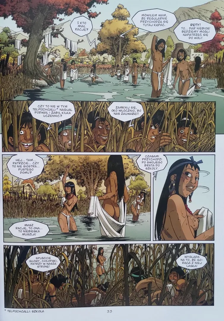 strona komiksu „Wąż i włócznia - 2 - Pusty dom”
