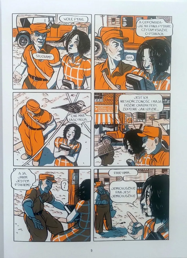 strona komiksu "Robota jak każda inna"