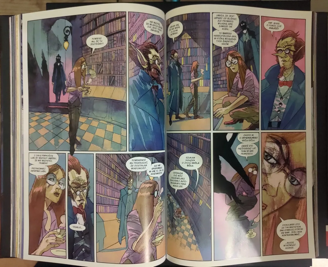strona komiksu "Kraina koszmarów. 2. Szklany Dom."
