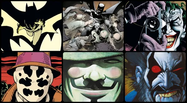 DC Compact - seria z Egmont. Batman, Lobo, V jak Vendetta, Strażnicy. Mały format na podróż.
