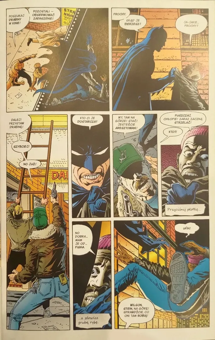 strona komiksu "Batman. Łowy"