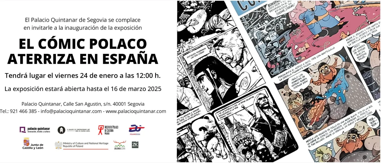 Komiks polski w Hiszpanii - ruszyła wystawa 50 polskich twórców