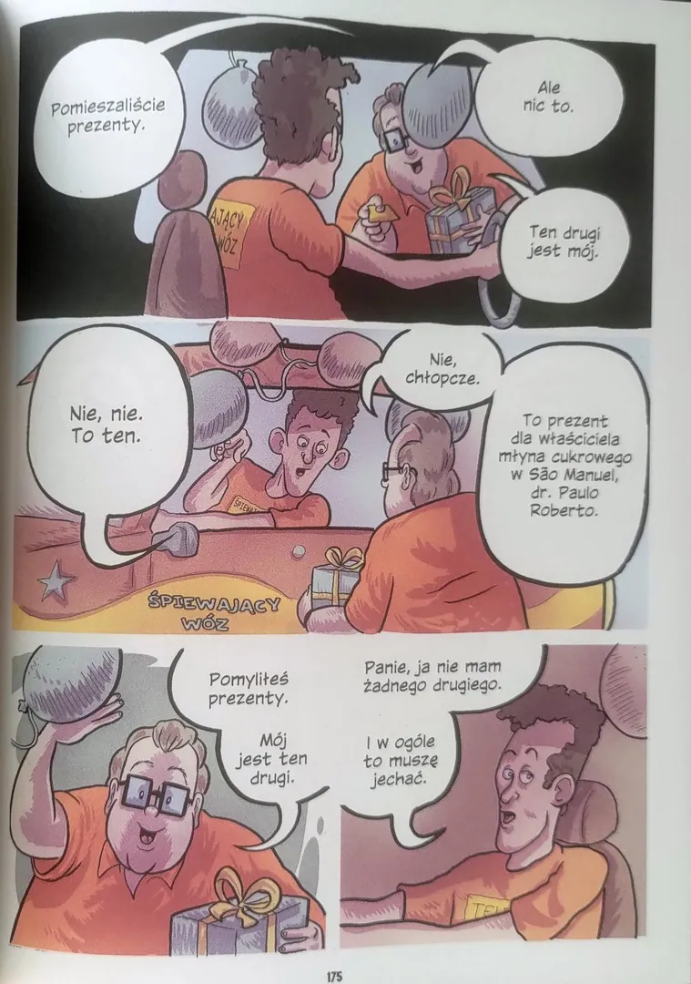 strona komiksu „Małe miasteczko”