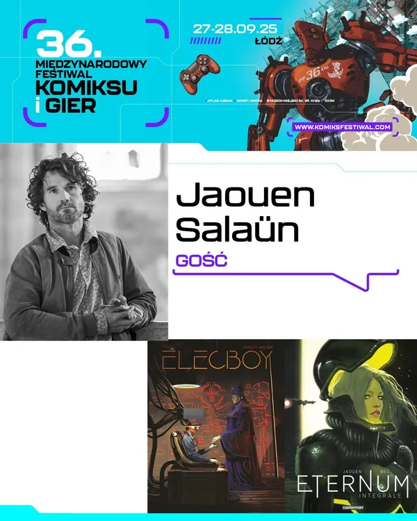 Jaouen Salaün gościem specjalnym 36. Międzynarodowego Festiwalu Komiksu i Gier w Łodzi