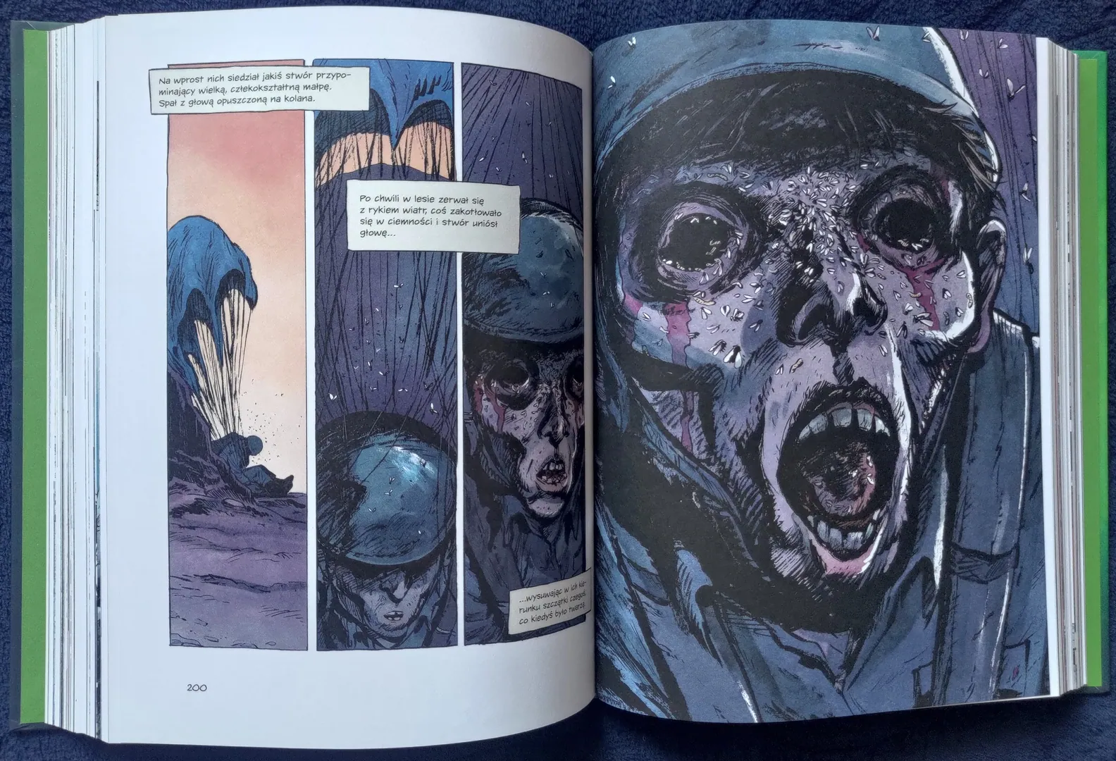 strona komiksu "Władca much"