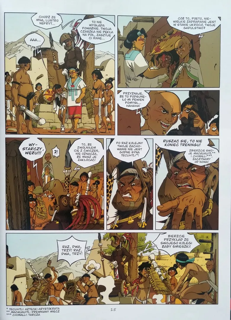 strona komiksu „Wąż i włócznia - 2 - Pusty dom”