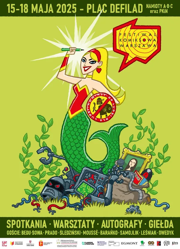 oficjalny plakat Festiwalu Komiksowa Warszawa