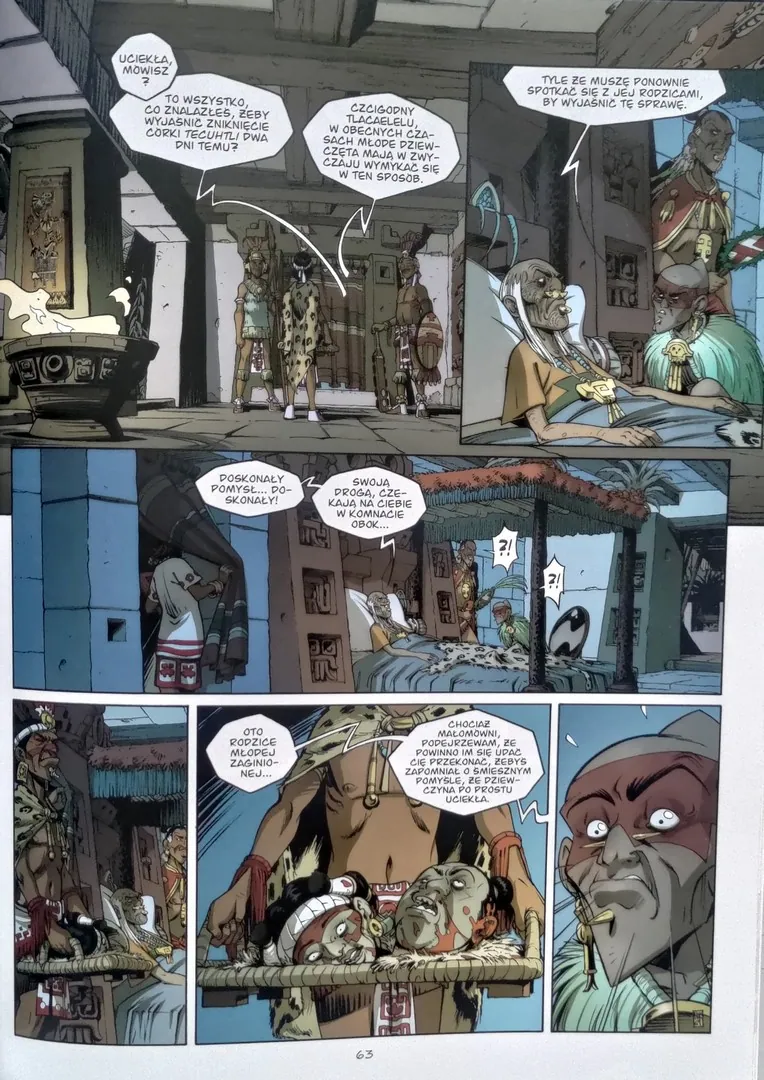 strona komiksu „Wąż i włócznia - 2 - Pusty dom”