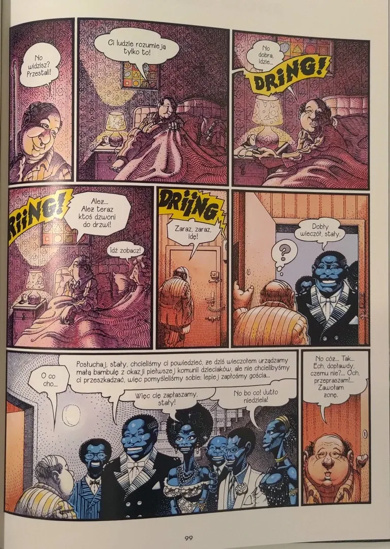 strona komiksu "Scenki z życia osiedla"