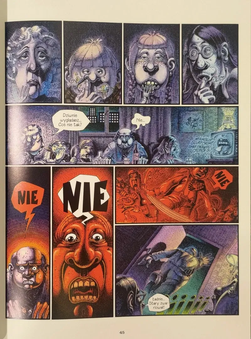 strona komiksu "Scenki z życia osiedla"