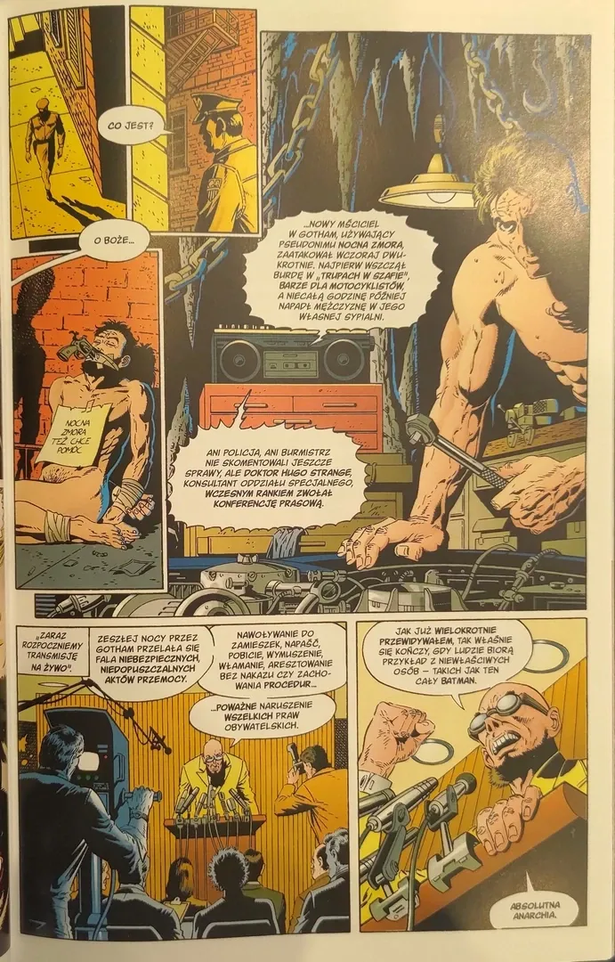 strona komiksu "Batman. Łowy"